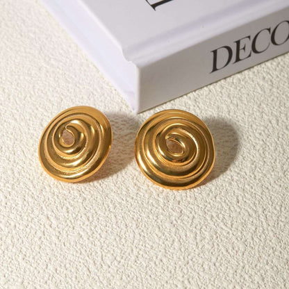 Golden Elegance Hoops