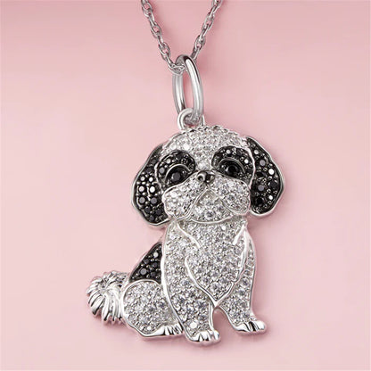 Shih Tzu Pendant  Puppy Necklace