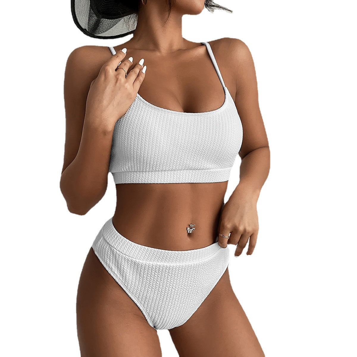 Sculpt Fit Ribbed High Waist Bikini