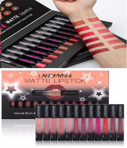 Matt Lipstick Waterproof Long-lasting Velvet Lipstick Set