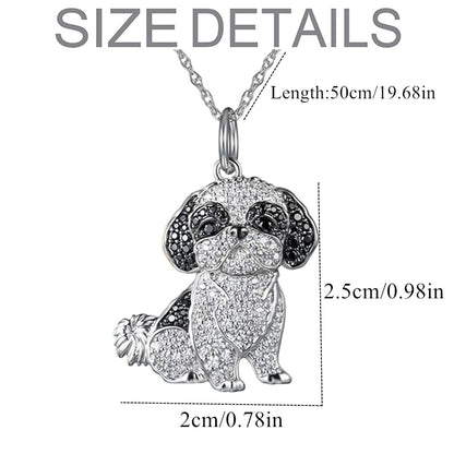 Shih Tzu Pendant  Puppy Necklace