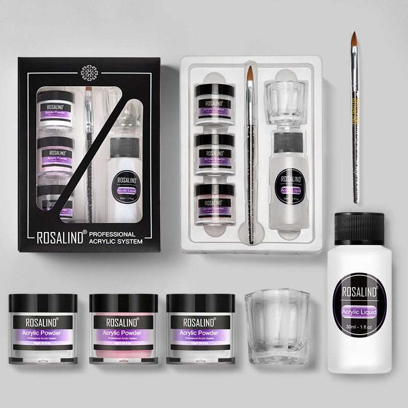 Nail Powder Acrylic System Kit Professional with Glass Cup