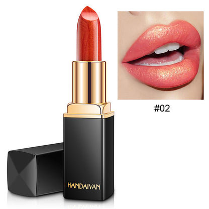 Shiny Metallic Lipstick Pearlescent Colour