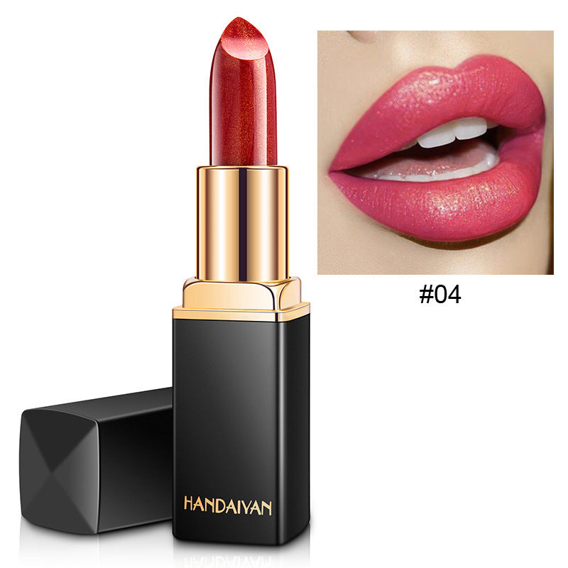 Shiny Metallic Lipstick Pearlescent Colour