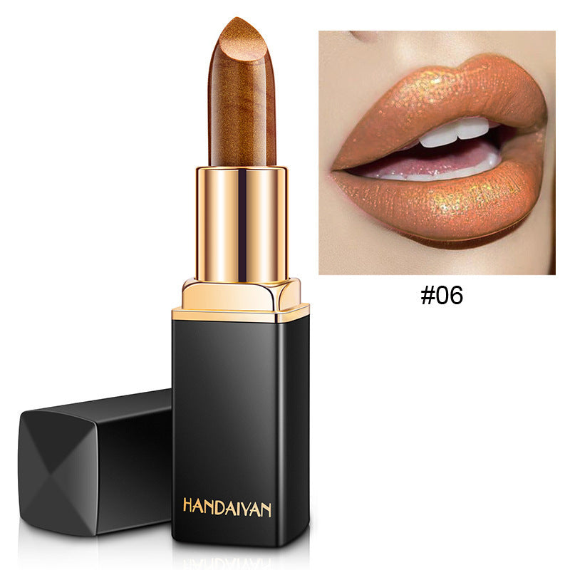 Shiny Metallic Lipstick Pearlescent Colour