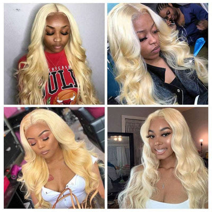 Blonde Lace Brazilian wig Wave Human Hair