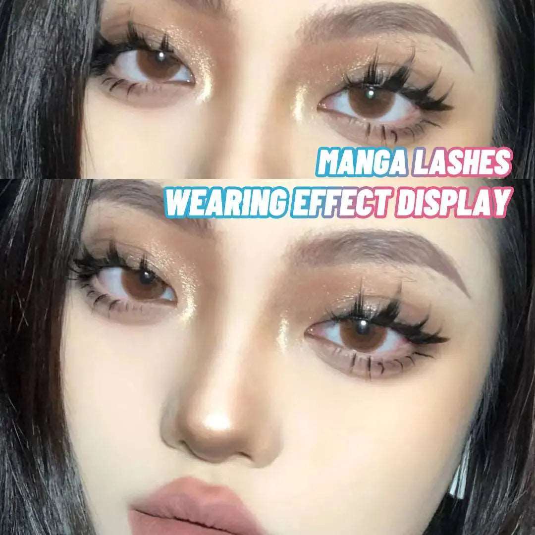 5 Pairs Manga Lashes New Arrival Anime Cosplay Natural Wispy  Korean Makeup Artificial False Eyelashes - Image #4