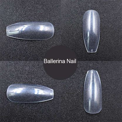 500 transparent / natural fake nails