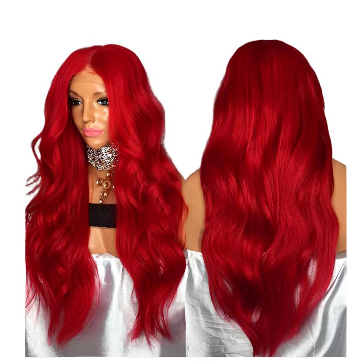 Red Wig Female Long Curly