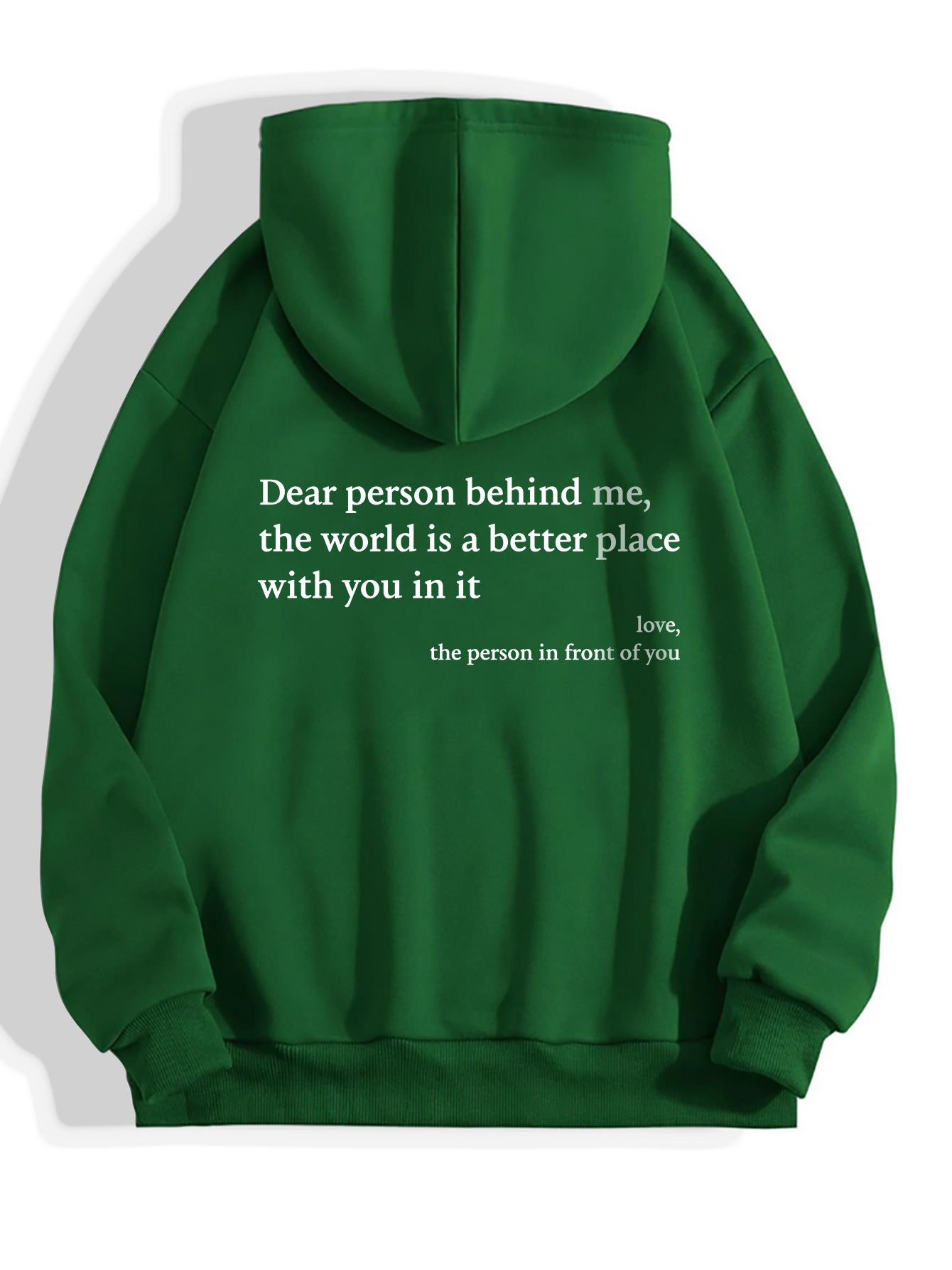 Love Notes Hoodie: Cosy Kangaroo Pocket Drawstring Hoodie with a Heartfelt Message