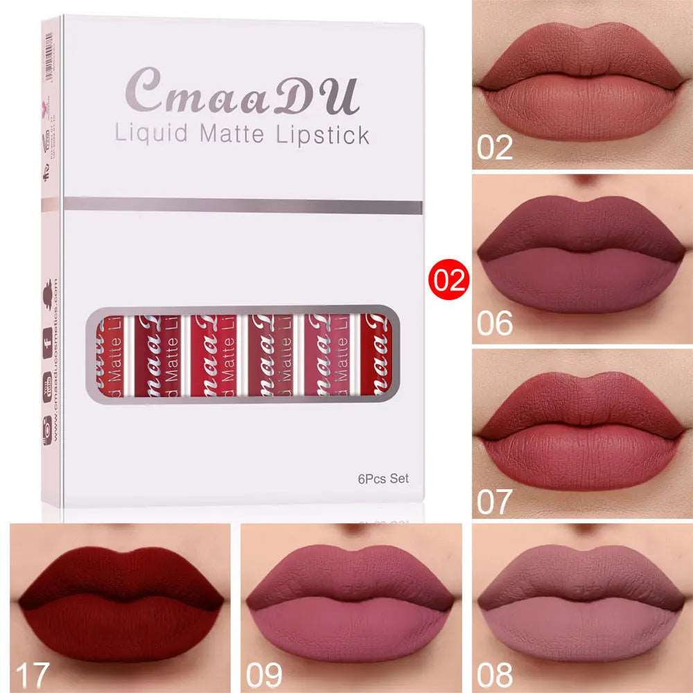 6 Pack Of Matt Waterproof Lip Gloss - Image #5