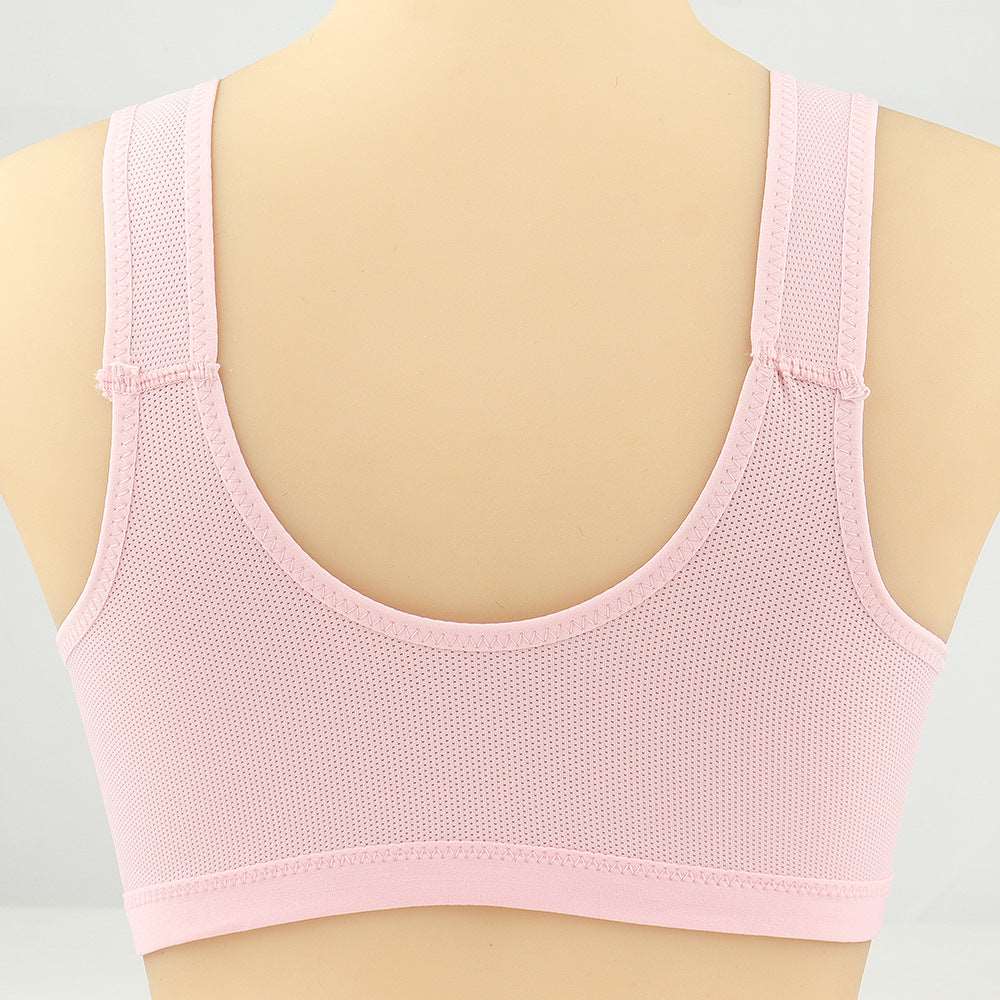 Bras For Women Front Closure Button Bra Wireless Bralette Push Up Brassiere Bra Tube Top Vest Underwear