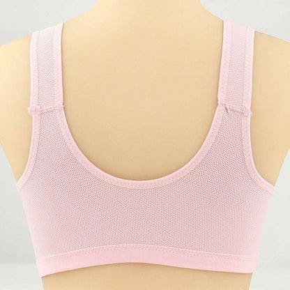 Bras For Women Front Closure Button Bra Wireless Bralette Push Up Brassiere Bra Tube Top Vest Underwear