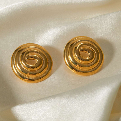 Golden Elegance Hoops