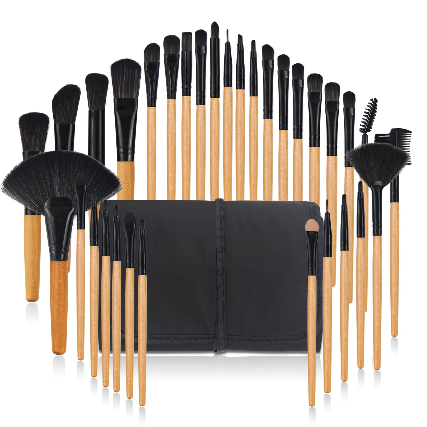 32Pcs Makeup Brushes Pouch Set