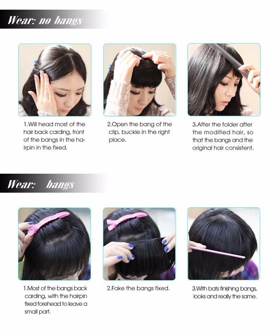 Hair Bangs Hairpiece Accessories Synthetic