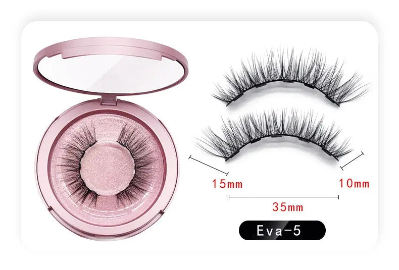 Natural Long Lasting Magnetic Liquid Eyeliner & Magnetic False Eyelashes & Tweezer Set Make up Set - Image #14