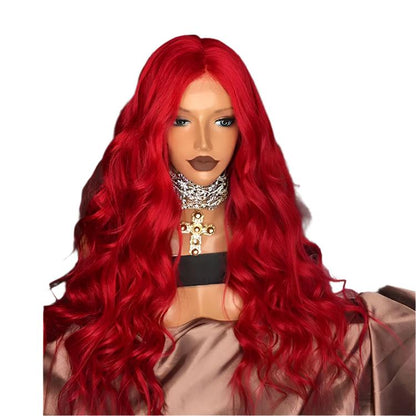 Red Wig Female Long Curly