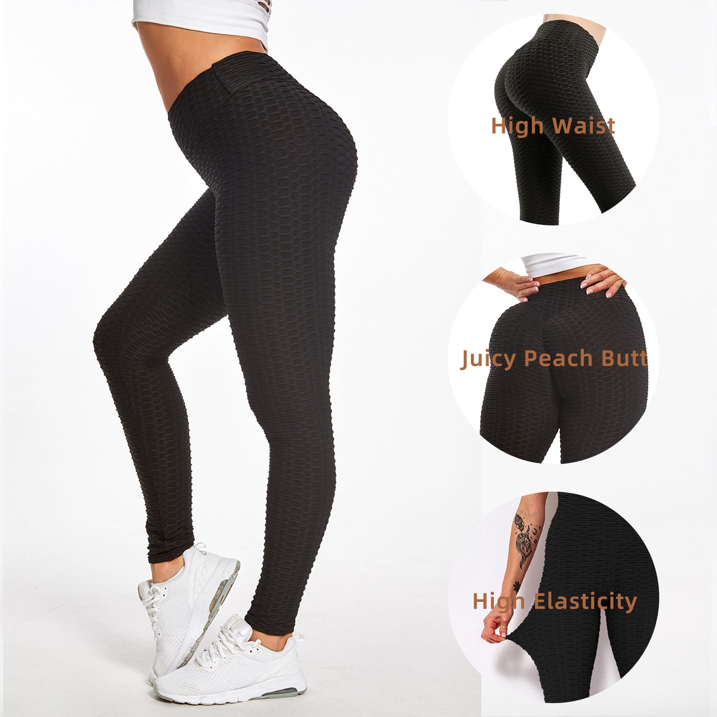 Lift & Sculpt Bubble Texture Leggings