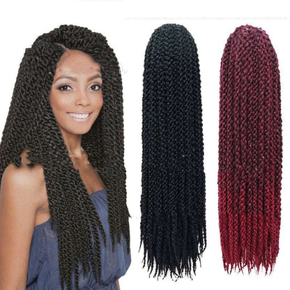 Crochet Braid Hair Black Brown Senegalese Twist