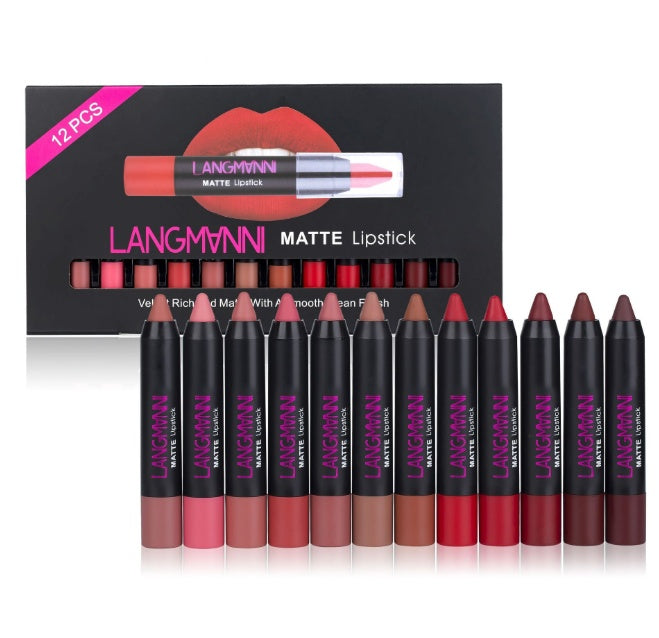 Matt Lipstick Waterproof Long-lasting Velvet Lipstick Set