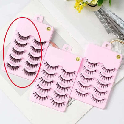 5 Pairs Manga Lashes New Arrival Anime Cosplay Natural Wispy  Korean Makeup Artificial False Eyelashes - Image #10