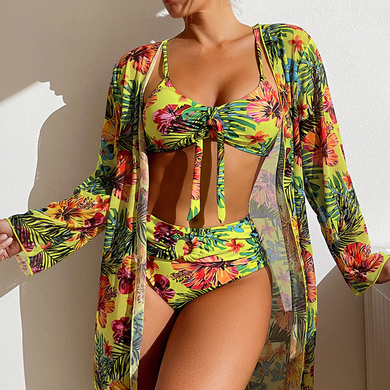 Wave Chic Long Sleeve Swim Set