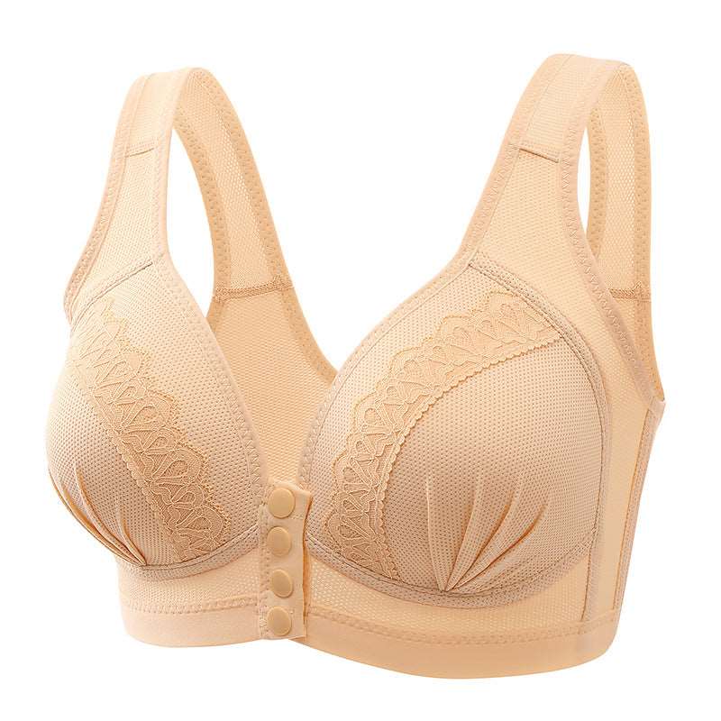 Bras For Women Front Closure Button Bra Wireless Bralette Push Up Brassiere Bra Tube Top Vest Underwear