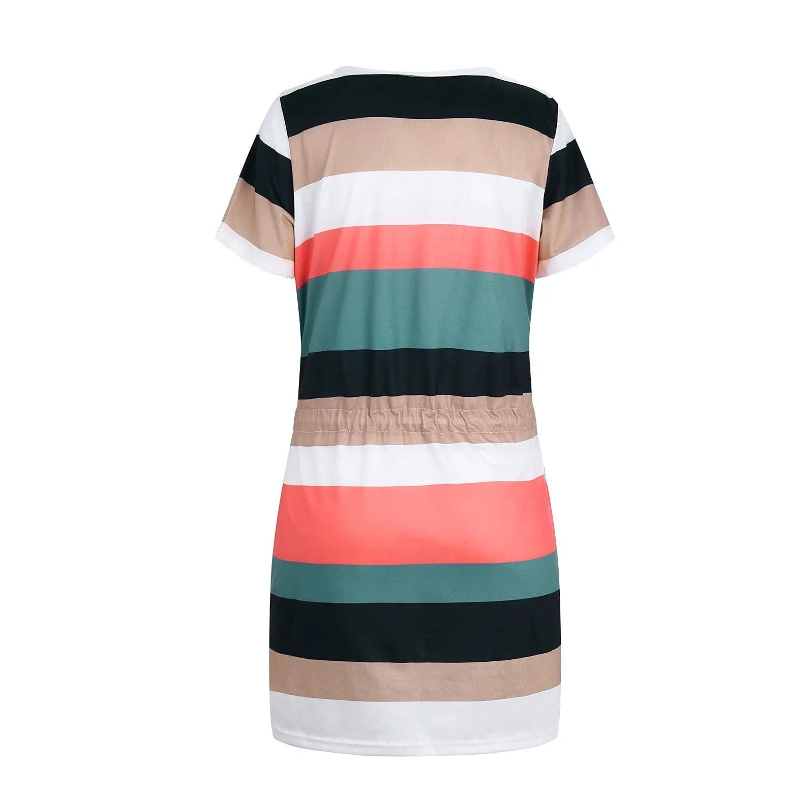 Stripe Chic V-neck Dress - Image #10