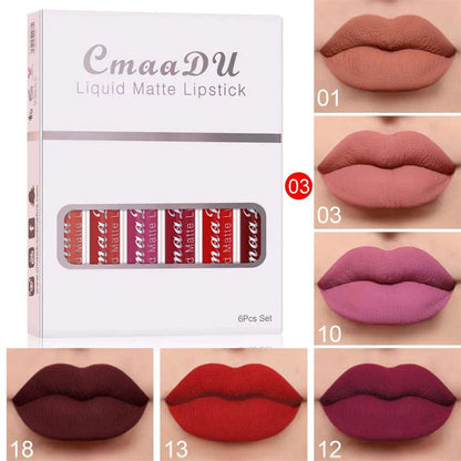 6 Pack Of Matt Waterproof Lip Gloss - Image #6