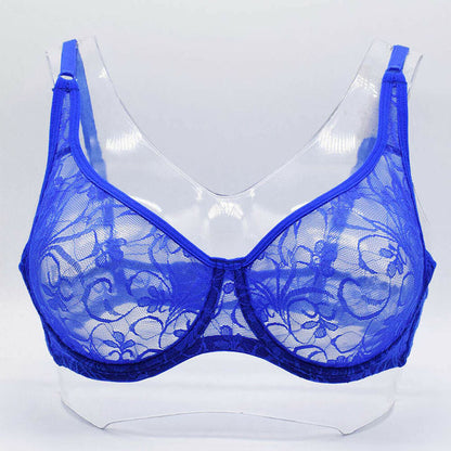 Plus Size Lace Bras For Women Underwired BH Hollow Out.