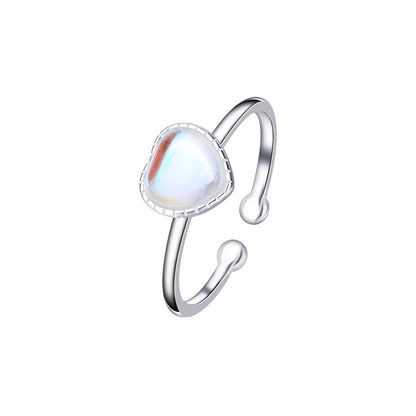 Lunar Aura Statement Ring