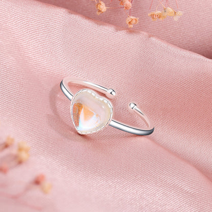 Lunar Aura Statement Ring