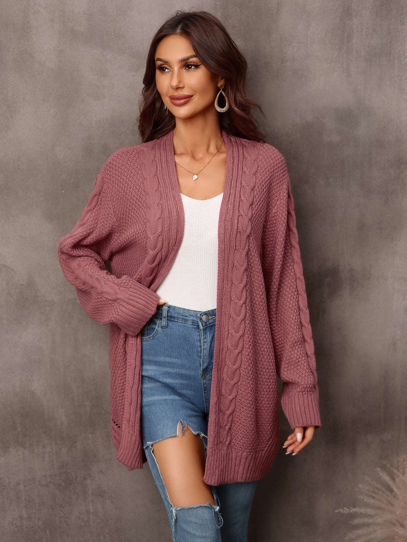 Chic Hollow Edge Cardi-Coat