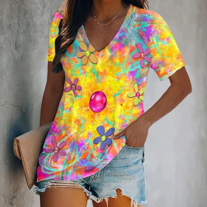 Vivid Print Vibe Tee