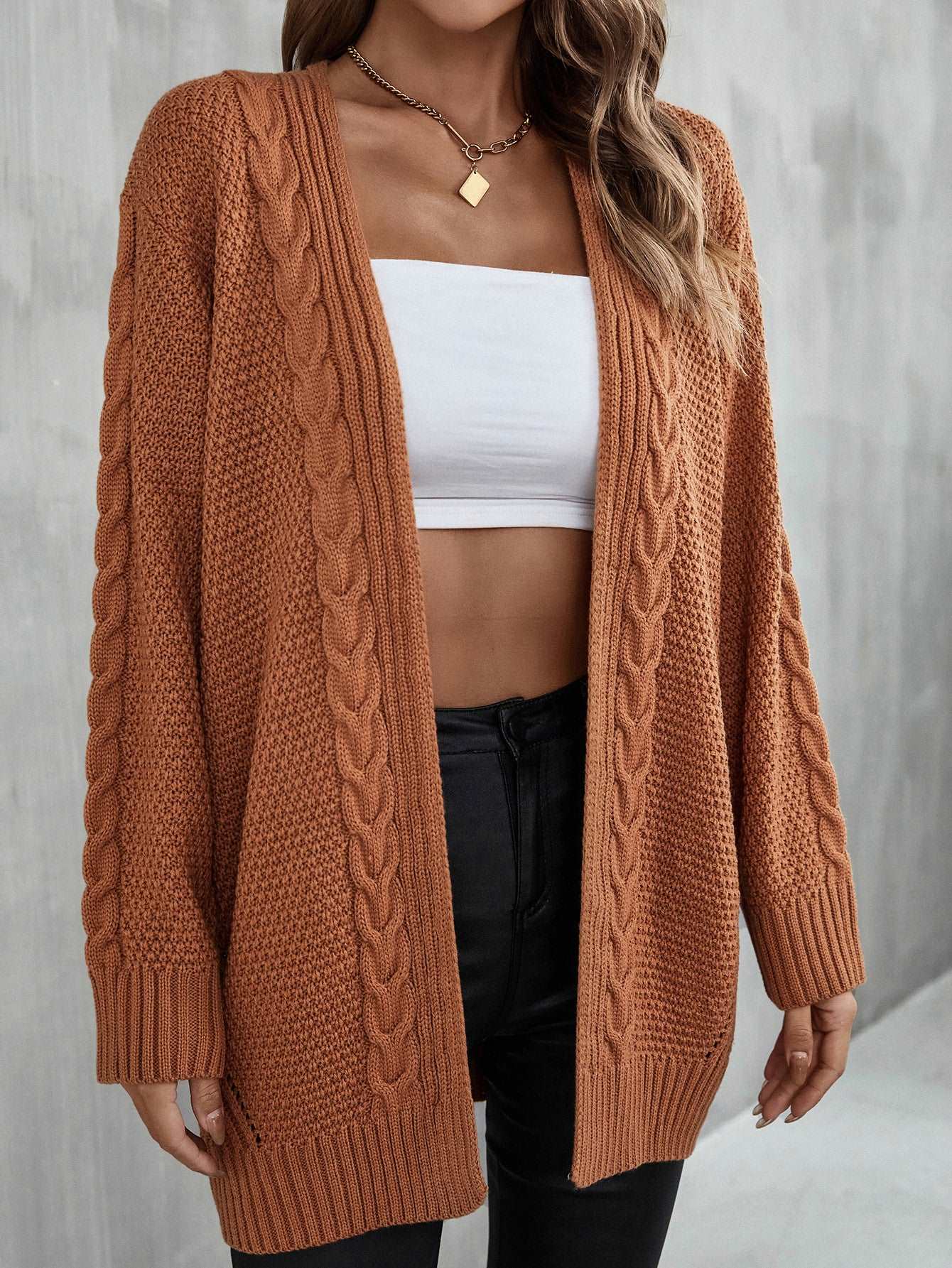 Chic Hollow Edge Cardi-Coat