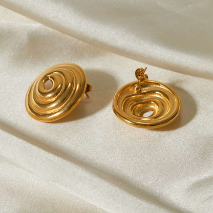 Golden Elegance Hoops