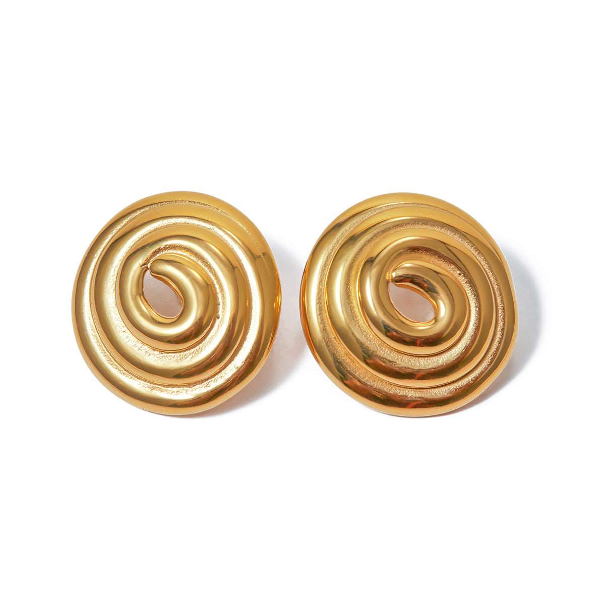 Golden Elegance Hoops