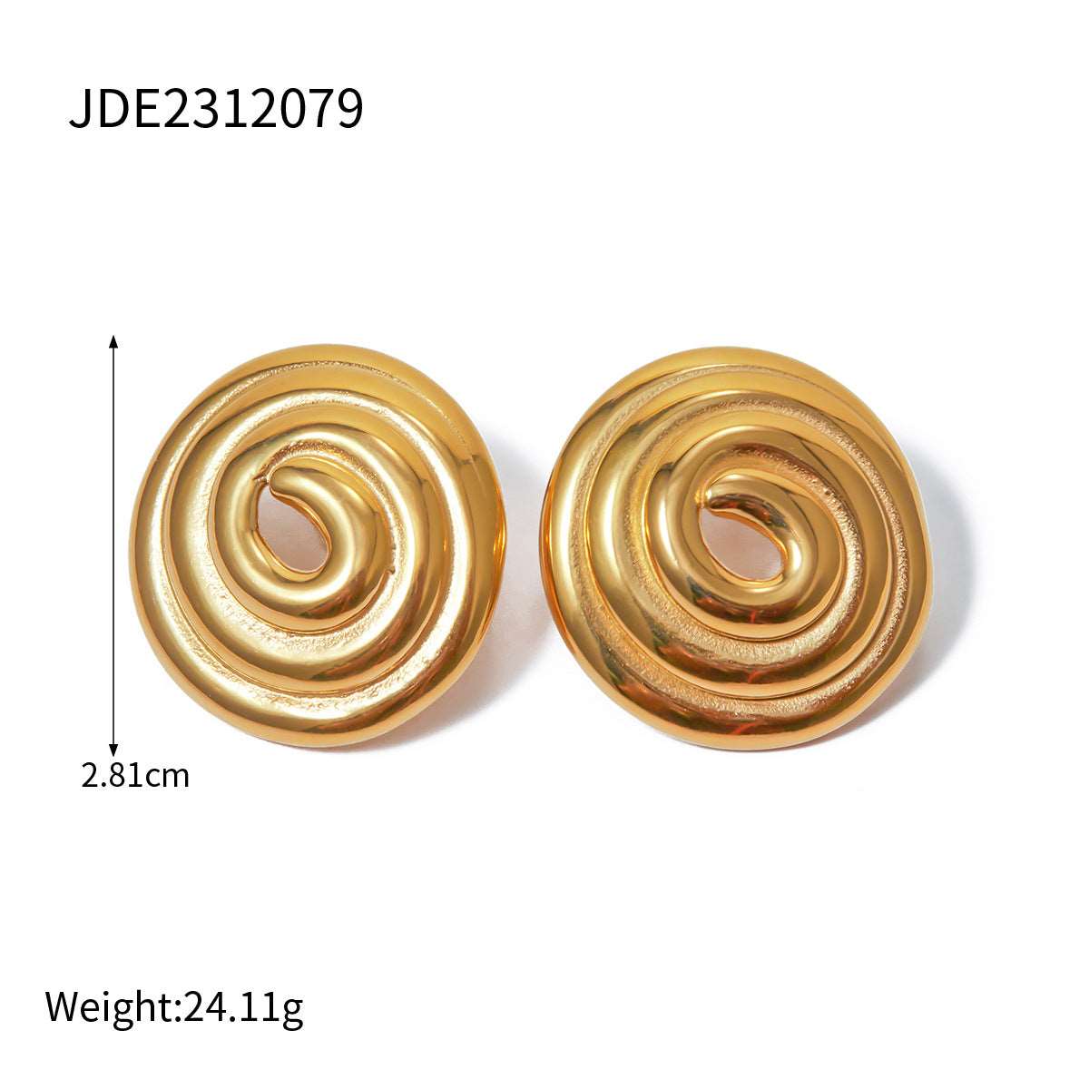 Golden Elegance Hoops