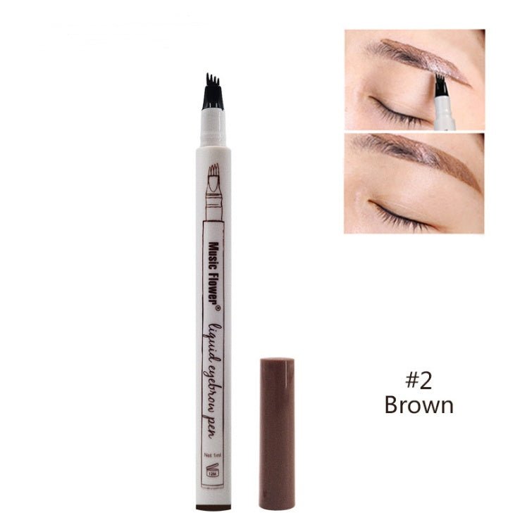 Aqua-Arch Natural Brow Pen: Four-Claw Precision Eyebrow Tint - Ridnaps fashion