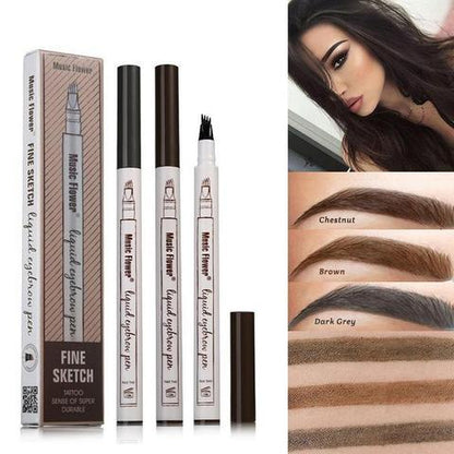 Aqua-Arch Natural Brow Pen: Four-Claw Precision Eyebrow Tint - Ridnaps fashion