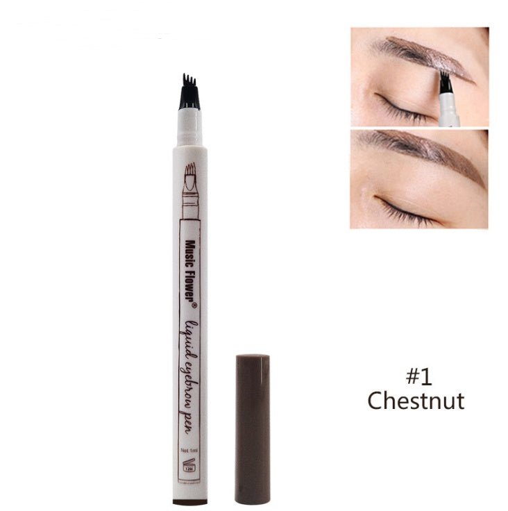 Aqua-Arch Natural Brow Pen: Four-Claw Precision Eyebrow Tint - Ridnaps fashion