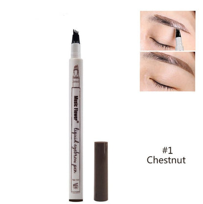 Aqua-Arch Natural Brow Pen: Four-Claw Precision Eyebrow Tint - Ridnaps fashion