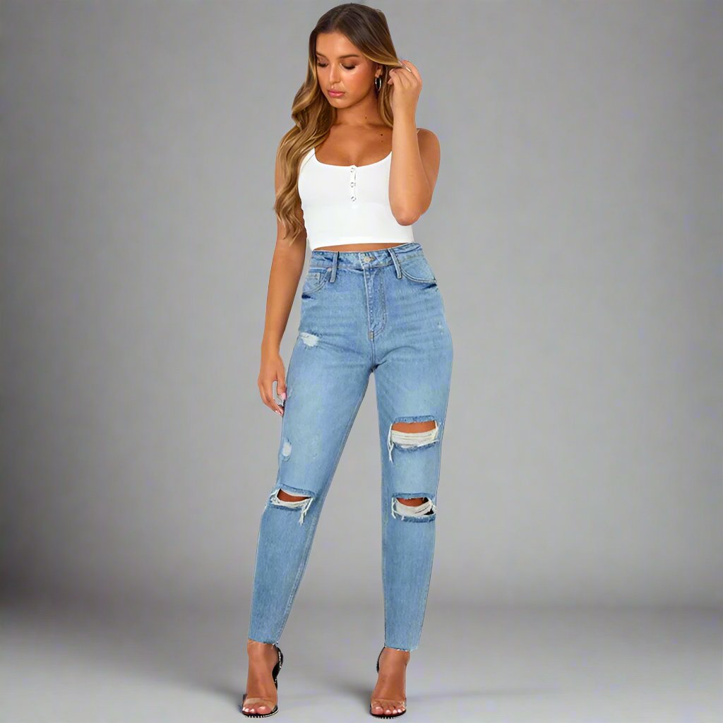 Azure Chic Denim - Ridnaps fashion