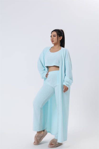 Snuggle Bliss: 3-Piece Lounge Set - Cozy Loungewear for Winter Nights