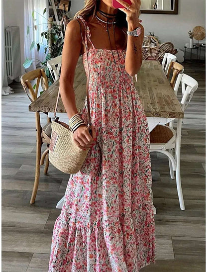 Blossom Breeze Printed Swing Dress - Ridnaps fashion