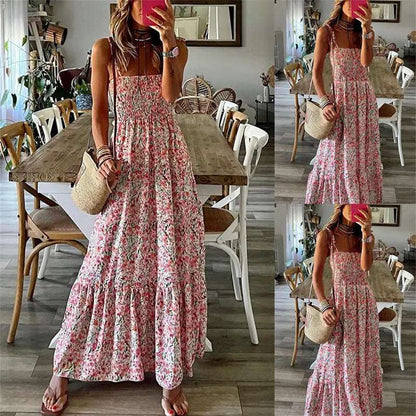 Blossom Breeze Printed Swing Dress - Ridnaps fashion