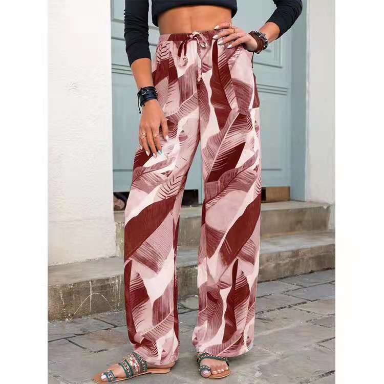 Breezy Botanical Beach Pants - Ridnaps fashion