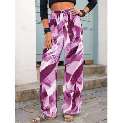 Breezy Botanical Beach Pants - Ridnaps fashion