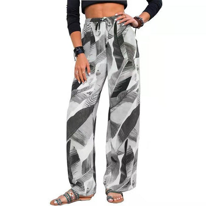 Breezy Botanical Beach Pants - Ridnaps fashion